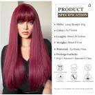 * ÚJ ÉRKEZÉS! ELEGÁNS BURGUNDI PARÓKA, EXTRA PRÉMIUM MINŐSÉG!