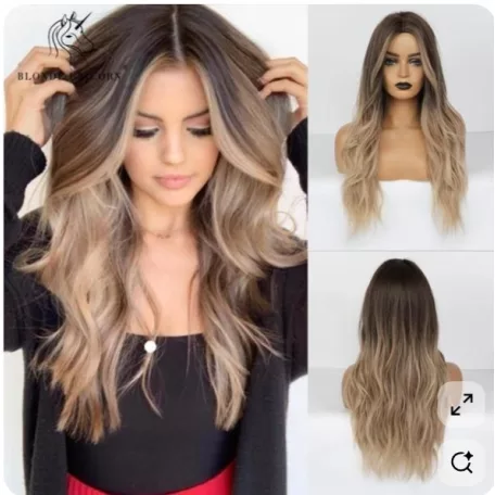 * ÚJ ÉRKEZÉS! VILÁGOSBARNA, DIVATOSAN MELÍROS PARÓKA, EXTRA PRÉMIUM MINŐSÉG!