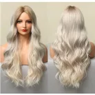  * ÚJ ÉRKEZÉS! GYÖNYÖRŰ PLATINASZŐKE VÍZHULLÁMOS OMBRE PARÓKA, EXTRA PRÉMIUM MINŐSÉG!