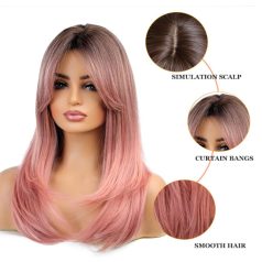   * ÚJ ÉRKEZÉS! GYÖNYÖRŰ RÓZSASZÍN OMBRE PARÓKA, EXTRA PRÉMIUM MINŐSÉG!