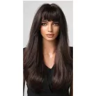 * ÚJ ÉRKEZÉS! SÖTÉT MÉLYBARNA PARÓKA, EXTRA PRÉMIUM MINŐSÉG!