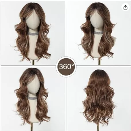 * ÚJ ÉRKEZÉS! CSOKIBARNA ENYHÉN MELÍROS PARÓKA, EXTRA PRÉMIUM MINŐSÉG!