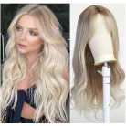 NATASA, TERMÉSZETES VILÁGOS-SZŐKE OMBRE PARÓKA, VALÓDI HAJ FELHASZNÁLÁSÁVAL! (8113-1)