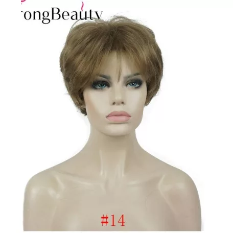 70a, ELEGÁNS SÖTÉT-SZŐKE PARÓKA, PRÉMIUM MINŐSÉG!