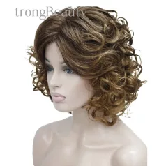   EMILY 2, KÜLÖNLEGES, NAGYON SZÉP ARANYBARNA PARÓKA, VALÓDI HAJ FELHASZNÁLÁSÁVAL