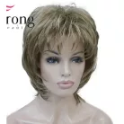 34, MODERN, "TÉPETT" FAZONÚ TERMÉSZETES-SZŐKE PARÓKA, PRÉMIUM MINŐSÉG 