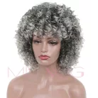 48, FEKETE-EZÜST DIVATOS, MODERN PARÓKA, PRÉMIUM MINŐSÉG!