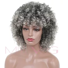   48, FEKETE-EZÜST DIVATOS, MODERN PARÓKA, PRÉMIUM MINŐSÉG!