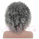 48, FEKETE-EZÜST DIVATOS, MODERN PARÓKA, PRÉMIUM MINŐSÉG!