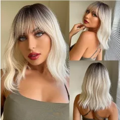   ADRIENN11.KÜLÖNLEGESEN SZÉP VANÍLIASZŐKE, DIVATOS OMBRE PARÓKA, VALÓDI HAJ FELHASZNÁLÁSÁVAL!