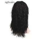 31, SÖTÉTBARNA TERMÉSZETES-GÖNDÖR PARÓKA, 60 cm.