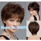 KLÁRA 7, FIATALOS SÖTÉT-BARNA PARÓKA, VALÓDI HAJ FELHASZNÁLÁSÁVAL! 