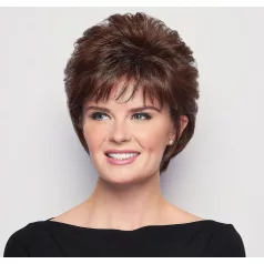 9L, SÖTÉT MÉLY-BARNA ELEGÁNS PARÓKA, PRÉMIUM MINŐSÉG