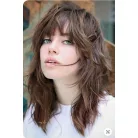 EMILY, FIATALOS, MODERN VILÁGOSBARNA COLOR MIX PARÓKA, VALÓDI HAJ FELHASZNÁLÁSÁVAL