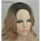 83, KÜLÖNLEGESEN SZÉP HOSSZÚ, SÖTÉT-SZŐKE COLOR MIX PARÓKA, PRÉMIUM MINŐSÉG!