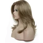 RAMÓNA, ELEGÁNS SÖTÉTSZŐKE PARÓKA, VALÓDI HAJ FELHASZNÁLÁSÁVAL! 