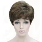 90, TERMÉSZETES KÁVÉ-BARNA FIATALOS RÖVID, FIÚS PARÓKA, PRÉMIUM MINŐSÉG! 