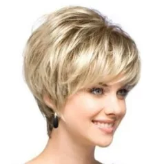   36, ELEGÁNS VILÁGOSSZŐKE, PRÉMIUM MINŐSÉGŰ PARÓKA, A lETTI PARÓKA SYLK VÁLTOZATA