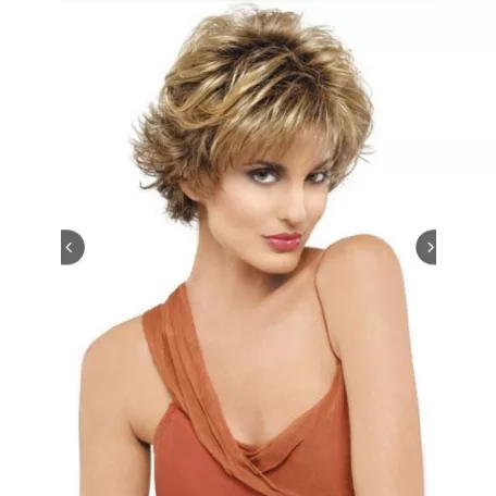 72, TERMÉSZETES-SZŐKE CSINOS PARÓKA, PRÉMIUM MINŐSÉG