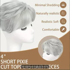 MODERN ŐSZ PEPI, TOUPEE 100% vietnámi hajból