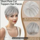 MODERN ŐSZ PEPI, TOUPEE 100% vietnámi hajból