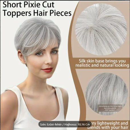 MODERN ŐSZ PEPI, TOUPEE 100% vietnámi hajból