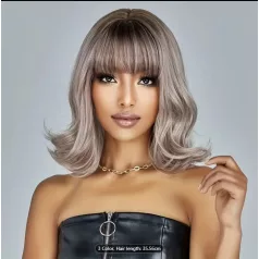   31, RETRÓ! LEGÚJABB DIVAT! FÜST-SZŐKE OMBRE PARÓKA, PRÉMIUM MINŐSÉG! 