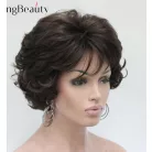 17, SÖTÉT MÉLY-BARNA PARÓKA, GYÖNYÖRŰ DÚS, VALÓDI HAJ FELHASZNÁLÁSÁVAL! 