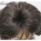 17, SÖTÉT MÉLY-BARNA PARÓKA, GYÖNYÖRŰ DÚS, VALÓDI HAJ FELHASZNÁLÁSÁVAL! 