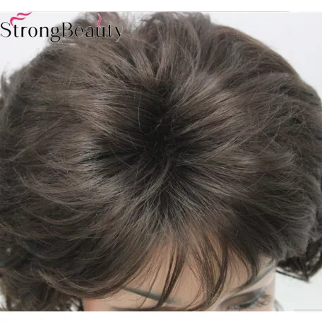 17, SÖTÉT MÉLY-BARNA PARÓKA, GYÖNYÖRŰ DÚS, VALÓDI HAJ FELHASZNÁLÁSÁVAL! 