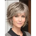 KLÁRA 33,  MODERN TERMÉSZETESSZŐKE PARÓKA, VALÓDI HAJ FELHASZNÁLÁSÁVAL!