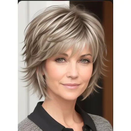 KLÁRA 33,  MODERN TERMÉSZETESSZŐKE PARÓKA, VALÓDI HAJ FELHASZNÁLÁSÁVAL!