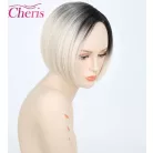 93, MODERN VANÍLIA-SZŐKE BUBI SZÉP SELYEM-FÉNYŰ OMBRE PARÓKA