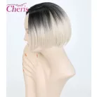 93, MODERN VANÍLIA-SZŐKE BUBI SZÉP SELYEM-FÉNYŰ OMBRE PARÓKA