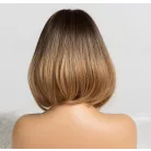 44/c FÉLHOSSZÚ DIVATOS BUBI PARÓKA, VALÓDI HAJ FELHASZNÁLÁSÁVAL