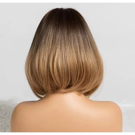 44/c FÉLHOSSZÚ DIVATOS BUBI PARÓKA, VALÓDI HAJ FELHASZNÁLÁSÁVAL