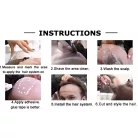 1, PEPI, TOUPEE FÉRFIAK RÉSZÉRE, SZUPER VÉKONY ALAP, 20x25 cm.-es, méretre vágható!