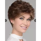 11A, VILÁGOS BARNA, ENYHÉN HULLÁMOS RÖVID PARÓKA,VALÓDI HAJ FELHASZNÁLÁSÁVAL