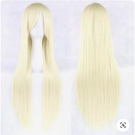 28, SZÉP VILÁGOSSZŐKE, UTCÁN IS VISELHETŐ, EXTRA HOSSZÚ (120cm.) COSPLAY PARÓKA