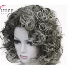   BARNÁSAN ÖSZÜLŐ-EZÜST RENDKÍVÜL ELEGÁNS, SZÉP DÚS PARÓKA, EXTRA PRÉMIUM MINŐSÉG