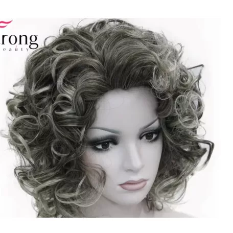 BARNÁSAN ÖSZÜLŐ-EZÜST RENDKÍVÜL ELEGÁNS, SZÉP DÚS PARÓKA, EXTRA PRÉMIUM MINŐSÉG