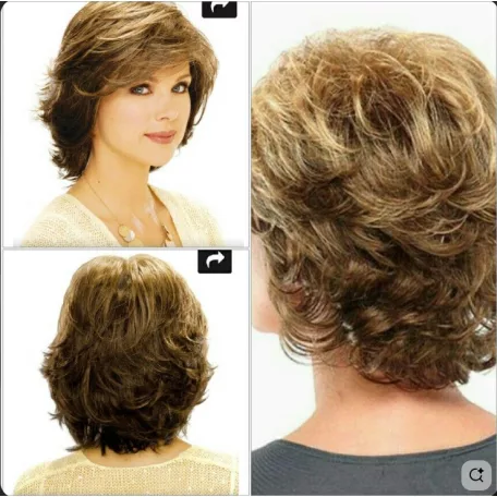 106, VILÁGOS-BARNA DIVATOS, SLANKÍTÓ PARÓKA (tarkóján sötétebb)