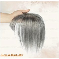ŐSZ SZÍNŰ PEPI, TOUPEE 100% vietnámi valódi haj, 30CM.