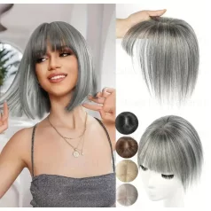 ŐSZ SZÍNŰ PEPI, TOUPEE 100% vietnámi valódi haj, 30CM.