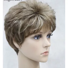   70b, RENDKÍVÜL ELEGÁNS, SLANKÍTÓ, TERMÉSZETES-SZŐKE PARÓKA PARÓKA, PRÉMIUM MINŐSÉG!