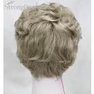 10/L, MÉZ-SZŐKE ELEGÁNS, ENYHÉN HULLÁMOS RÖVID PARÓKA,VALÓDI HAJ FELHASZNÁLÁSÁVAL