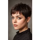 BABI 8, DIVATOS FÚSAN RÖVID PIXI PARÓKA, VALÓDI HAJ FELHASZNÁLÁSÁVAL!