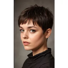   BABI 8, DIVATOS FÚSAN RÖVID PIXI PARÓKA, VALÓDI HAJ FELHASZNÁLÁSÁVAL!