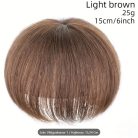 VÖRÖSES VILÁGOS GESZTENYE-BARNA, ENYHÉN MELÍROS PEPI, TOUPEE 100% vietnámi valódi haj, 