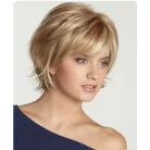 MATILDA2, MODERN TERMÉSZETES-SZŐKE PARÓKA, VALÓDI HAJ FELHASZNÁLÁSÁVAL! 